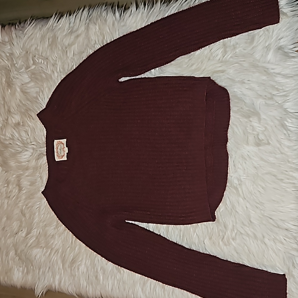 Ambiance Burgundy Sweater – Size Small
